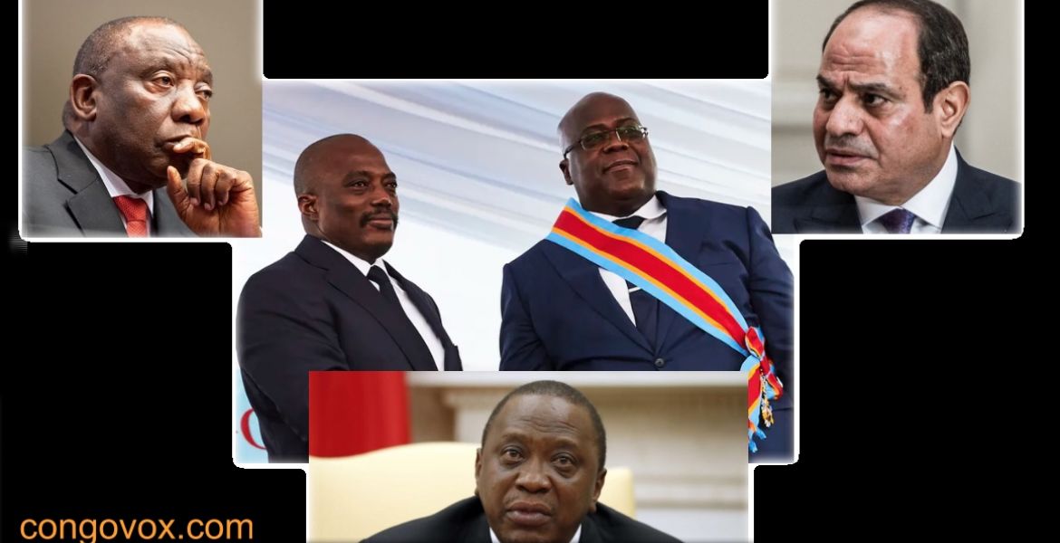Joseph Kabila, Felix Tshisekedi, Uhuru Kenyata, Al-Sisi, Cyrille Ramaphosa