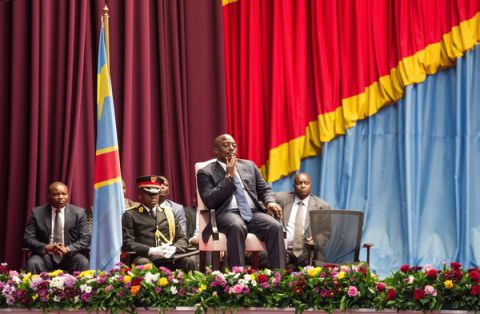 Président Joseph Kabila, au centre, en novembre à Kinshasa, en République démocratique du Congo