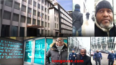 Les combattants en Belgique ferment l'Ambassade de la RD Congo