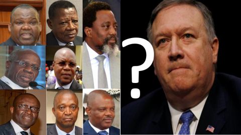 Corneil Nangaa, Lambert Mende, Albert Yuma, PGR Numbi, Kikaya Bin Karubi, Ramazani Shadari, Evariste Boshab, Joseph Kabila, Mike Pompeo