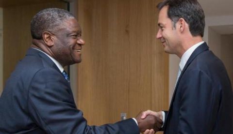 Dr. Mukwege et M. De Croo