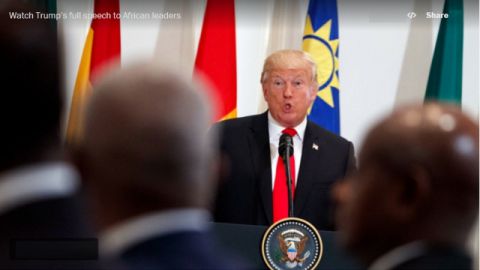 Président Donald trump et les Présidents d'Afrique