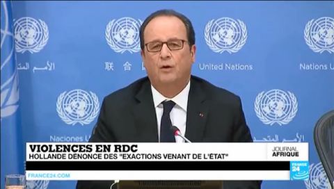 Francois Hollande, President Francais depuis l'ONU