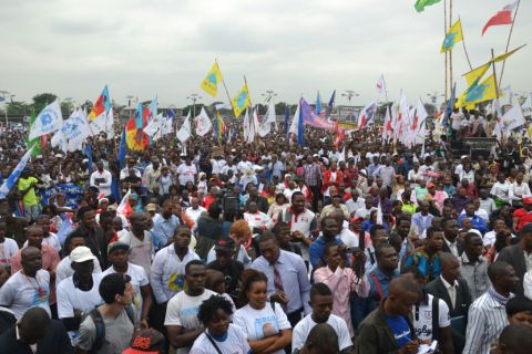Meeting populaire  de la Dynamique de l'Opposition en DRC au 09-15-2015