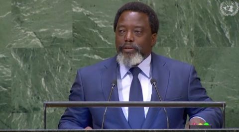 Joseph Kabila, a la 73eme assemblee annuelle de l'ONU