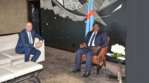 Charles Michel et Joseph Kabila à New York, 2018