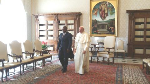Joseph Kabila and le Pape François