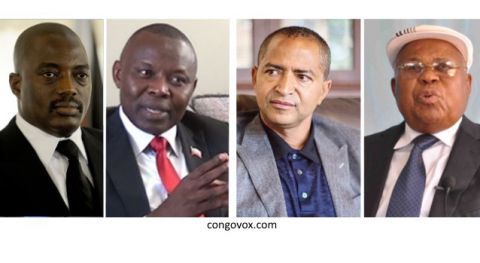 Joseph Kabila, Vital Kamerhe, Moise Katumbi et Etienne Tshisekedi