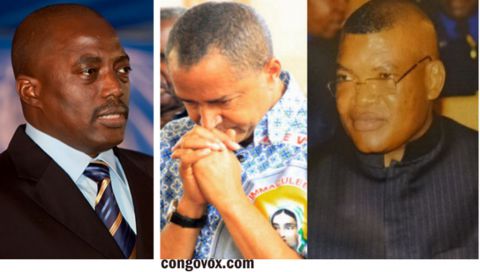 Joseph Kabila, Moise Katumbi et kalev Mutond (ANR)