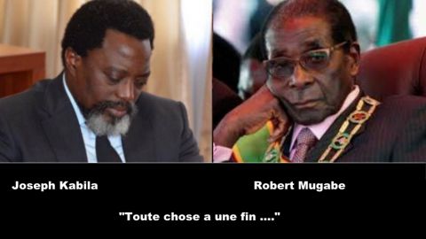 Joseph Kabila et Robert Mugabe