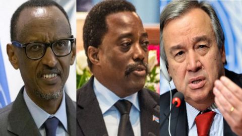 Paul Kagame, Joseph Kabila, Antonio Guterres