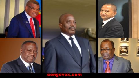 Kaleve Mutond, Richard Muyez, Joseph Kabila, Moise Katumbi et Kyungu wa Kumwanza