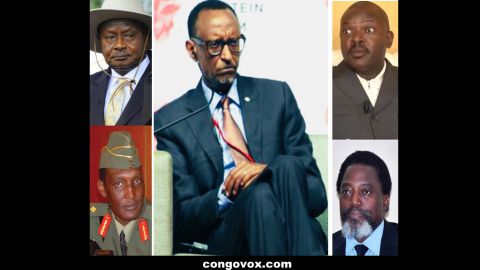 Yoweri Museveni. Gen. Kayumba, Paul Kagame, Nkurunziza, Joseph Kabila