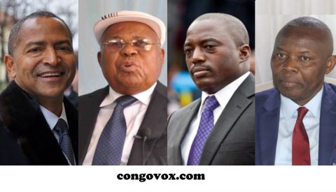 Moise Katumbi, Etienne Tshisekedi, Joseph Kabila et Vital Kamerhe