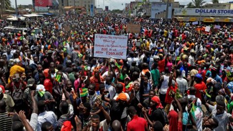 Protestation au Togo