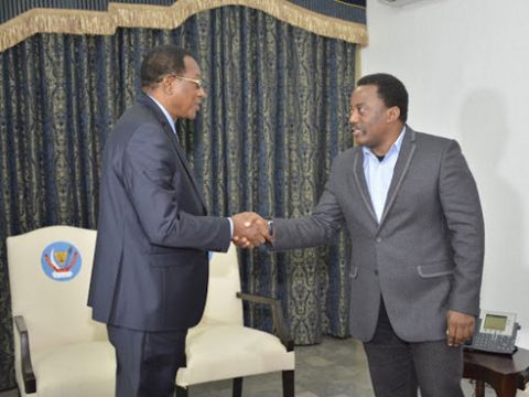 Bruno Tshibala et Joseph Kabila