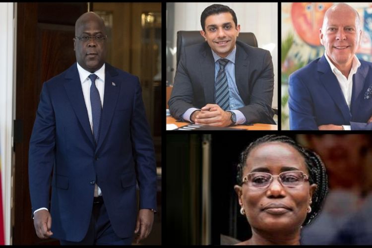 Felix Tshisekedi, Musapha Rawji, Thierry Taemans, Jaynet Kabila