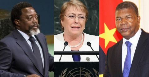 Joseph Kabila, Michelle Bachelet, João Lourenço 
