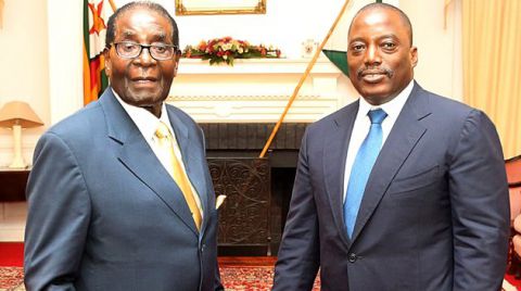 Kabila et  Mugabe 