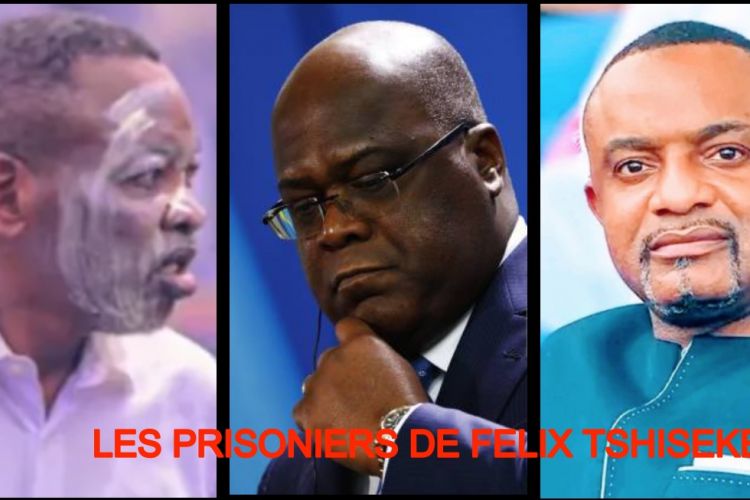 Les prisoniers du dictateur Felix Tshisedi: Honorable Mike Mukebayi, Felix Tshisedi et Salomon Idi Kalonda