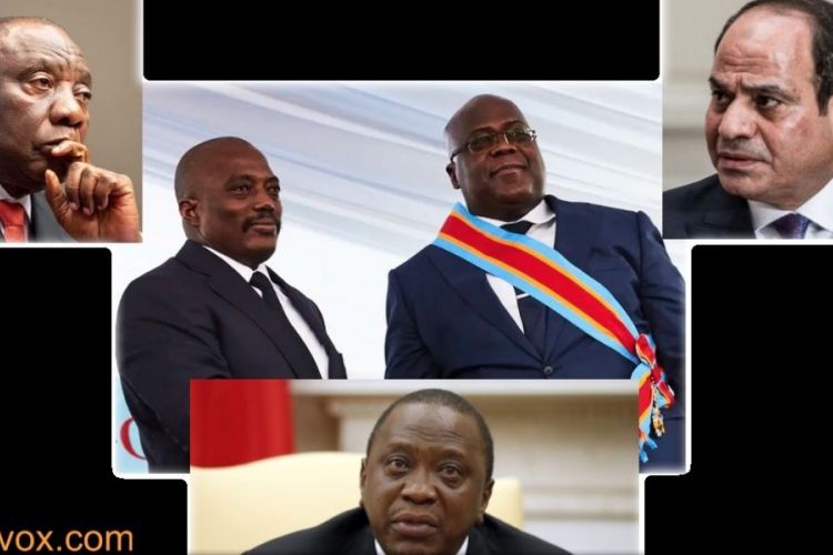 Ramaphosa, Kabila, Kenyata, Tshisekedi, Al Sisi