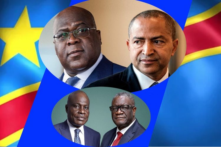 Felix Tshisekedi, Moise Katumbi, Martin Fayulu, Dr. Denis Mukwege et Martin Fayulu