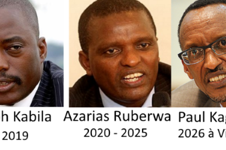 Joseph Kabila, Azarias Ruberwa et Paul Kagame